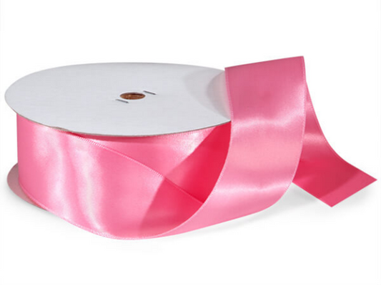Hot Pink, Double Satin, Ribbon, 1 1/2" X 50, #9