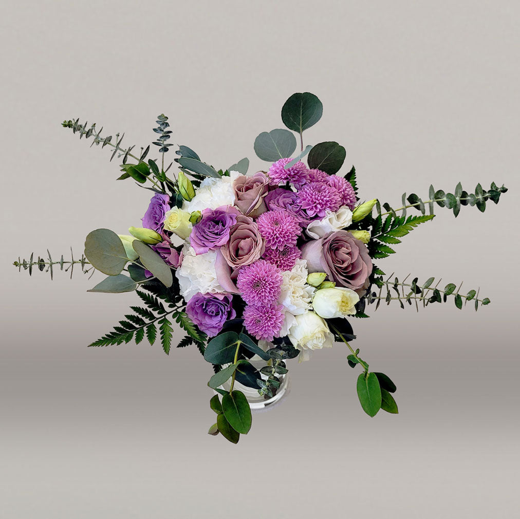 bulk wedding flowers bride's bouquet lavender cream